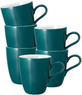 Seltmann Weiden Life Fashion Henkelbecher 400 ml 6er Set Trendy Petrol - DS