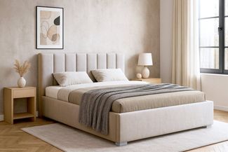 Deine Möbel 24 Polsterbett GORDON Bett Komplettbett Velours mit Bettkasten und Lattenrost (Set, 1-tlg, Verfügbare Farben: Creme / Beige / Hellgrau / Anthrazit / Schwarz), Verfügbare Größen: 140x200 / 160x200 / 180x200 / 200x200