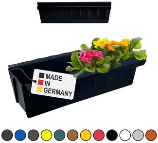 BURI Blumenkasten Blumenkasten Pflanzkasten Set Einsatz zum An- & Einhängen Balkonkasten