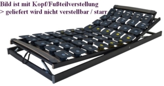 Lattenrost - starr - Tellerelemente f. Doppelbett - Bettenkiste Wellness Pur NV 100x200 cm