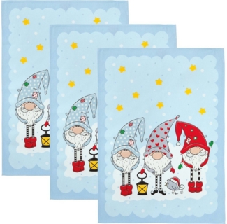 Erwin Müller Geschirrtuch Geschirrtuch 3er-Pack, Baumwolle Motiv