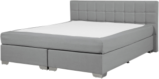 Boxspringbett 'Admiral' Polsterbezug, 140 x 200 cm, Grau