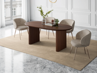 Vente-unique - Esstisch - 8 Personen - Mangoholz - Holzfarben - NEVILI