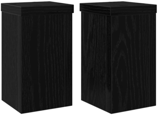 vidaXL Pflanzenständer 2 pcs Schwarze Eiche 10 x 10 x 18 cm 869228