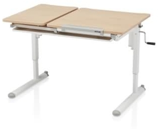 Kettler KETTLER Jugendschreibtisch 109,5x53,5-82x71,5cm weiß/buche