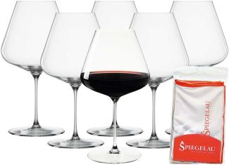 Spiegelau Definition Burgunderglas 960 ml 6er Set + Poliertuch