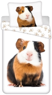 Meerschweinchen Design Bettwäsche aus Baumwolle, 140x200 cm & 70x90 cm