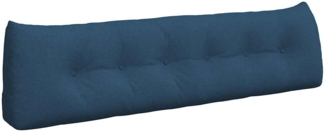 vidaXL Rücken Kissen Blau 180 x 24 x 50 cm Stoff 42014565