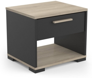 habeig Nachttisch NACHTTISCH Schublade Nachtschrank Nachtkommode, Breite 43,2 x Höhe 39,7 x Tiefe 36,2 cm