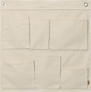 Ferm Living Canvas Wall Pocket Off-White Beige