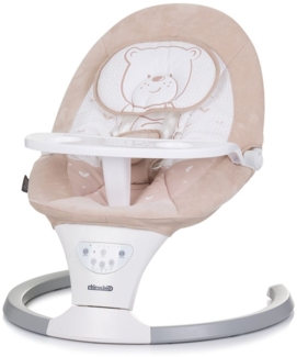 Chipolino Babywippe Lera Musik, Sicherheitsgurt, Kissen, Fernbedienung, Timer beige