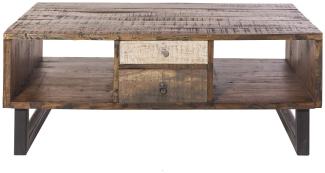 Couchtisch 120x70cm 'Metro' Altholz & Eisen