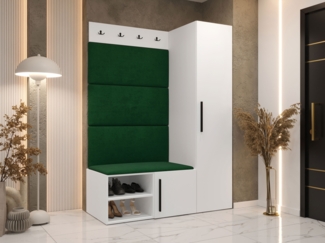 Garderoben-Set Mapreni II (Farbe: Weiß, Manila 35)