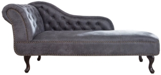 riess-ambiente Recamiere CHESTERFIELD 170cm antik grau, Einzelartikel 1 Teile, im Chesterfield Design