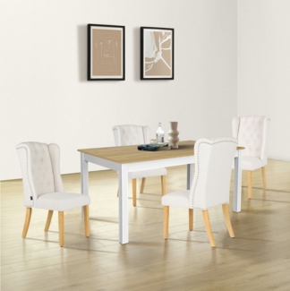 Home affaire Esszimmerstuhl Liao, TOPSELLER!, OTTOs Choice, 2er-Set, pflegeleichter Webstoff Bezug, Knopfheftung, Sitzhöhe ca. 50 cm