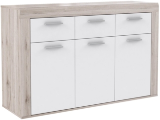 Newroom Kommode Celia, Kommode Sandeiche Modern Sideboard Barkommode Wohnzimmer