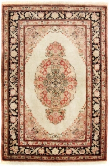 Morgenland Seidenteppich - Ghom Seide - Premium - 120 x 70 cm - beige
