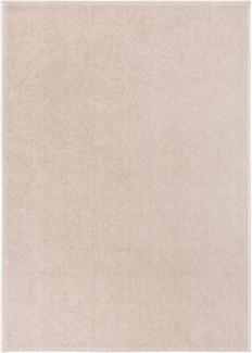 Teppich Kurzflor 240x340 cm Dunkelbeige