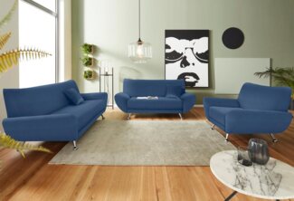 INOSIGN Polstergarnitur Saltare elegant und komfortabel, toller Fuß als Designelement, (3-tlg)