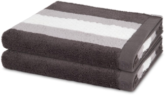 Ross Harmony 2 tlg. Frottier-Set - 2 X Duschtuch (70 X 140cm) - 520 - Graphit
