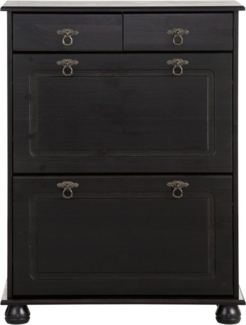 Home affaire Schuhkommode Finca, aus massivem Kiefernholz, Höhe 100 cm