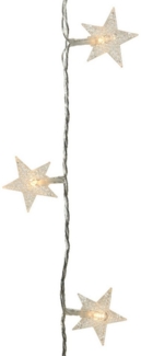 MARELIDA LED-Lichterkette Sterne 100 LED Trafo Weihnachten Deko 9,9m transparent Innen, 100-flammig