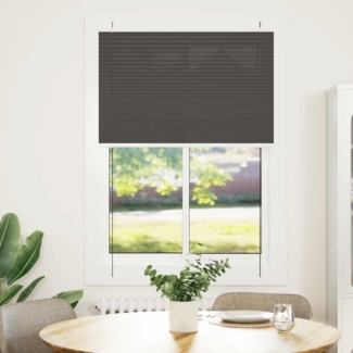 vidaXL Plissee Schwarz 100x100 cm Stoffbreite 99,4 cm Polyester 4015126