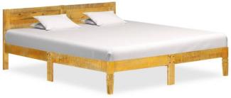 vidaXL Bettgestell Mango Massivholz 140 cm [288431]