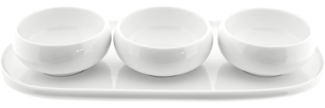 Snackschalen-Set Belicia Servierteller mit 3 Schalen