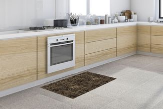 MuchoWow Küchenläufer Muster - Granit - Stein, aus Kunststoff, Küchenteppich, Läufer für Küche, Rutschfest, Küchendeko, 120x50 cm