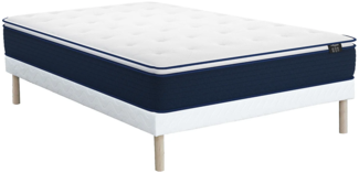 Vente-unique - Taschenfederkernmatratze-Bettgestell-Set - 160 x 200 cm - mit integriertem Topper - Stärke 24 cm - ALTIER von YSMÉE
