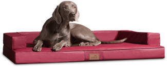 GIBSON Orthopädisches Hundesofa - 150x100cm, 04 Dunkelrot