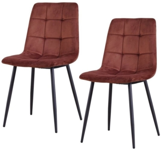HTI-Living Esszimmerstuhl Stuhl Mesa Velvet 2er-Set (Set, 2 St), Esszimmerstuhl Samt