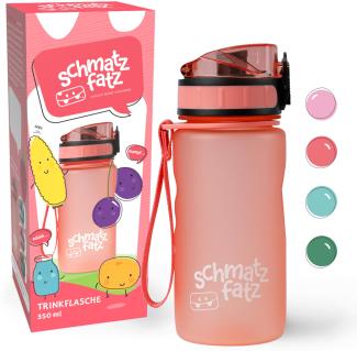 schmatzfatz Trinkflasche Sportflasche 350 ml 18 cm Tritan Koralle