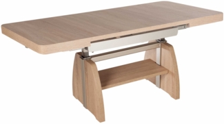 Kulissentisch höhenverstellbar Claude 125x55x75 Dekor Eiche Sägerau