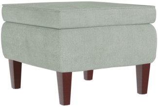 vidaXL Hocker mit Holzbeinen Hellgrau Samt [329457]