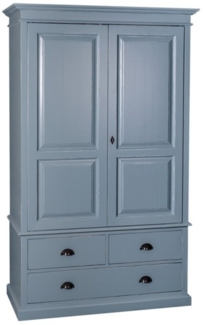 Casa Padrino Landhaus Stil Kleiderschrank - Kleider Schrank Shabby H 197 cm B 120 cm T 59 cm