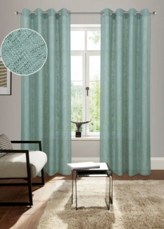 Bruno Banani Gardine Jaden (1 St), Ösen, halbtransparent, modern, zeitloser Schal, Leinenoptik