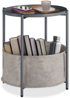 tectake Beistelltisch Canterbury (1-St, 1 tlg), Abnehmbare Ablagefläche in Tablettform mit schützendem Rand