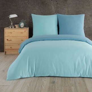 Buymax Bettwäsche Wendebettwäsche, Renforcé, 2 teilig, Premium 100% Baumwolle Bettbezug-Set 135x200 cm mit Reißverschluss