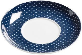 Maxwell & Williams Indigo Arrow Untertasse zu Tasse und Becher, Unterteller, Untere, Pfeilmuster, Porzellan, Weiß, P49445