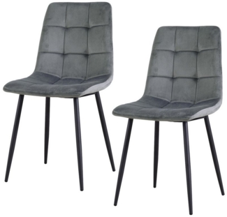 HTI-Living Esszimmerstuhl Stuhl Mesa Velvet 2er-Set (Set, 2 St), Esszimmerstuhl Samt