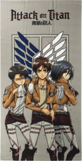 Attack on Titan Badehandtuch aus 100% Baumwolle Strandtuch 70x140 cm