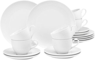 Seltmann Weiden Amina Kaffeeservice 18-teilig Weiß - DS