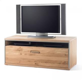 TV-Lowboard Asteiche Bianco massiv 124 cm