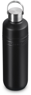 Le Creuset Trinkflasche 1L Schwarz Matt Edelstahl