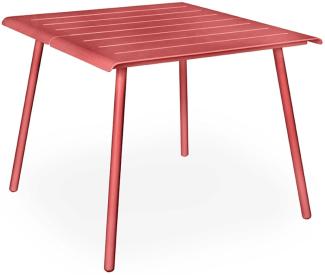 Vapio Outdoortisch Aluminium 90x90x74 cm Koralle