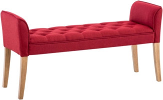 CLP Chaiselongue Cleopatra Gestell aus Kautschukholz,rot antik-hell