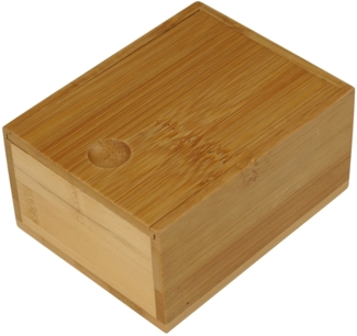 Fackelmann Aufbewahrungsbox Bambus mit Schiebedeckel