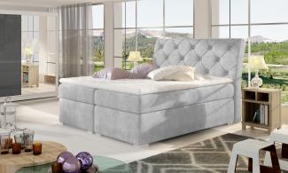 Balvin 160X200, Boxspring Bett, Grau